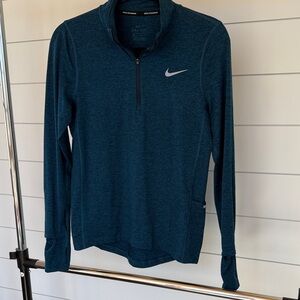 Women’s Nike RunningTeal Quarter-Zip Long Sleeve Running Top